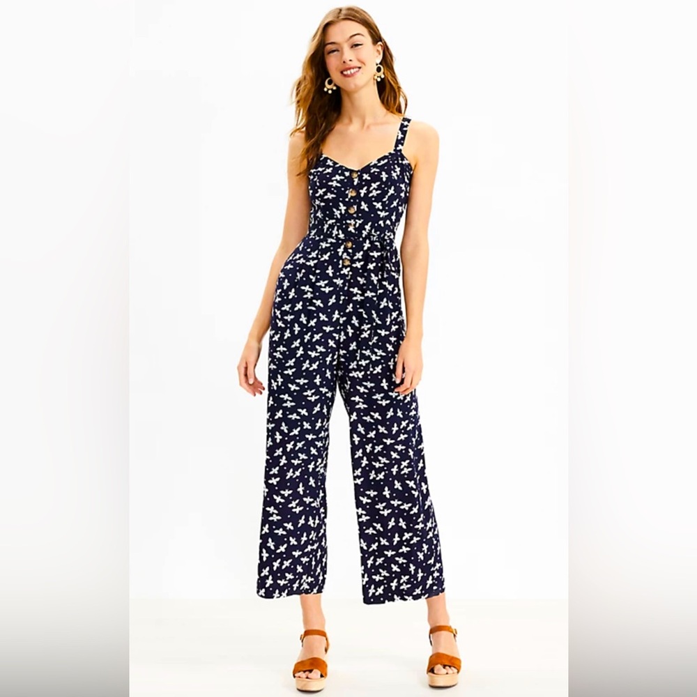 Ditzy Floral Loft jumpsuit Sz MP